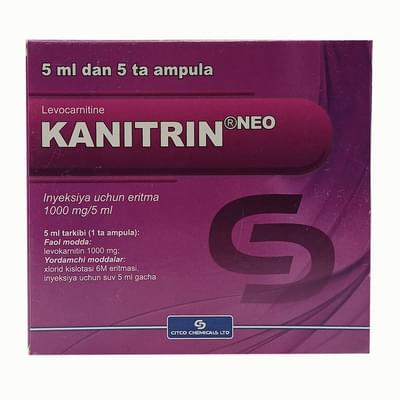 Канитрин Нео раствор д/ин. 1000 мг / 5 мл №5 (ампулы)