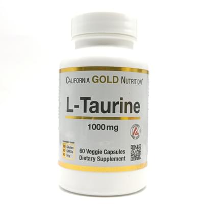 California Gold Nutrition L-таурин капсулы по 1000 мг №60