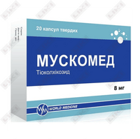 Sotib olish Muskomed kapsulalari 8 mg №20 (2 blister х 10 kapsula) Muskomed kapsulalari 8 mg №20 (2 blister х 10 kapsula)