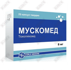 Muskomed kapsulalari 8 mg №20 (2 blister х 10 kapsula)