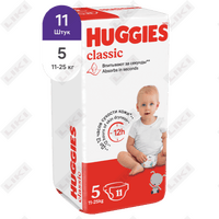 Sotib olish Tagliklar Huggies Classic (Haggis Klassik) hajmi 5, 11-25 kg, 11 dona. Tagliklar Huggies Classic (Haggis Klassik) hajmi 5, 11-25 kg, 11 dona.