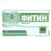 Fitin Uzhimfarm 0,25 g №40 tabletkalar (4 blister x 10 tabletka)