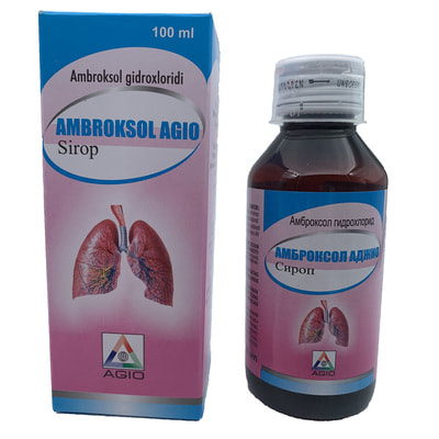 Ambroksol-Adjio siropi 30 mg / 5 ml, 100 ml (flakon)