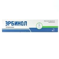 Эрбинол крем д/наруж. прим. 1% по 30 г (туба)