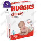 Подгузники Huggies Classic Econom размер 3, 4-9 кг, 78 шт.