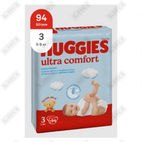 Sotib olish O'g'il bolalar uchun huggies Ultra Comfort tagliklari hajmi 3, 5-9 kg, 94 dona O'g'il bolalar uchun huggies Ultra Comfort tagliklari hajmi 3, 5-9 kg, 94 dona