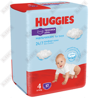Подгузники-трусики Huggies Pants для мальчиков размер 4, 9-14 кг, 17 шт.
