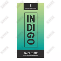 Prezervativlar Indigo Over taym (Indigo Over Time) 5 dona.