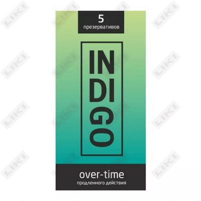 Prezervativlar Indigo Over taym (Indigo Over Time) 5 dona.
