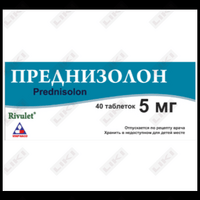 Преднизолон Винх Фук Фармацептикал таблетки по 5 мг №40 (2 блистера х 10 таблеток)