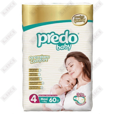 Подгузники Predo Baby размер 4, 7-18 кг, 60 шт.