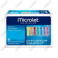 Купить Ланцеты Microlet цветные 25 шт Ланцеты Microlet цветные 25 шт