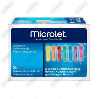 Ланцеты Microlet цветные 25 шт