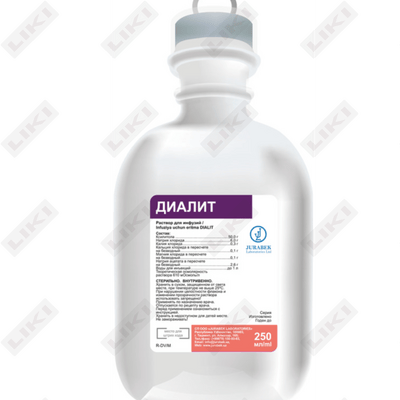 Диалит раствор д/инф. по 250 мл (флакон)