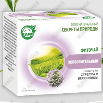 Фиточай Zamona Rano Секреты природы Успокоительный по 1 г №25 (фильтр-пакеты)