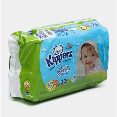 Подгузники Kippers Active Baby размер 5, 11-25 кг, 13 шт.