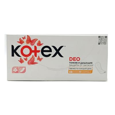 Прокладки ежедневные Kotex Deo Normal 20 шт.