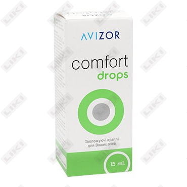 Капли глазные Avizor Comfort Drops для всех типов мягких контактных линз 15 мл