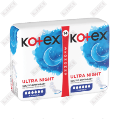 Прокладки гигиенические Kotex Ultra Night 14 шт.