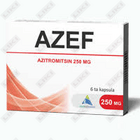 Sotib olish Azef 250 mg kapsulalar №6 (blister) Azef 250 mg kapsulalar №6 (blister)