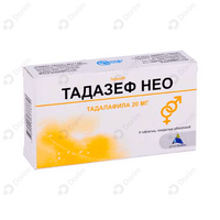 Тадазеф Нео таблетки по 20 мг №4 (блистер)