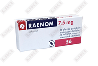 Raenom tabletkalari 7,5 mg №56 (4 blister х 14 tabletka)