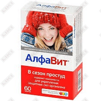 Sovuq mavsumda alifbo 60-sonli tabletkalar (3 blister х 20 tabletka)