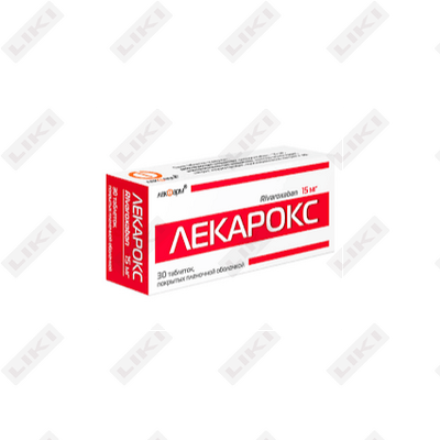 Lekarox tabletkalari 15 mg №30 (3 blister х 10 tabletka)