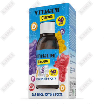 Vitagum kaltsiy pastil № 40 (shisha)