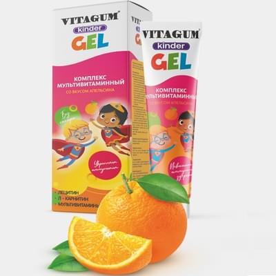 Vitagum Kinder GEL gel D / vnut. taxminan har biri 175 g (Tuba)