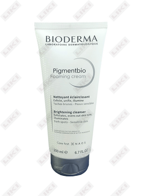 Bioderma Pigmentbio ko'pikli kremini yuvish uchun krem ko'pik 200 ml