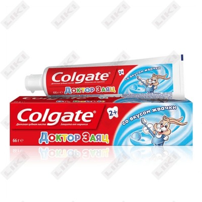 Зубная паста детская Colgate Доктор Заяц со вкусом клубники 50 мл