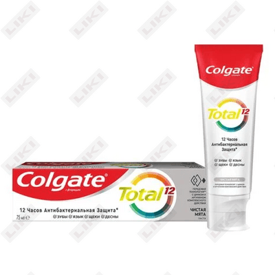 Зубная паста Colgate Total 12 Чистая мята Антибактериальная 75 мл