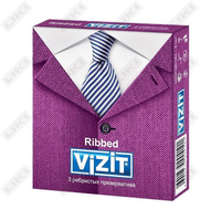 Презервативы Vizit Ribbed Ребристые 3 шт.