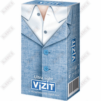Vizit Ultra Light prezervativlari Ultra yupqa 12 dona