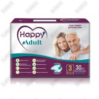 Подгузники для взрослых Happy Adult размер L 30 шт
