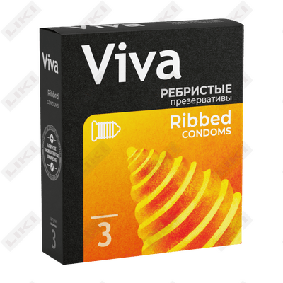 Презервативы Viva Ребристые 12 шт.