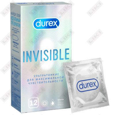 DuReX ko'rinmas prezervativlar 12 dona