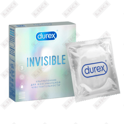 DuReX Invisible prezervativlari 3 dona