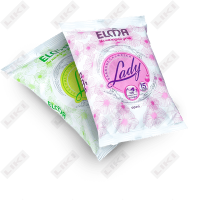 Elma Lady nam salfetkalar 15 dona