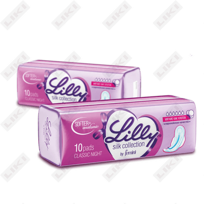 Sanitariya prokladkalari Lilly Classic (Lilli klassik) Kecha 10 dona.