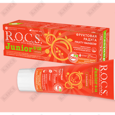 Tish pastasi R. O. C. S. Junior mevali Kamalak 6-12 yosh 74 g