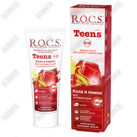Sotib olish Tish pastasi R. O. C. S. Teens Kola va limon faol kunning ta'mi 74 g Tish pastasi R. O. C. S. Teens Kola va limon faol kunning ta'mi 74 g