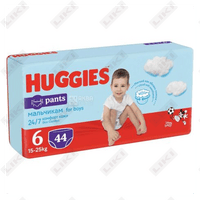 Sotib olish Huggies Pants 6 bolalar uchun shippaklar o'g'il bolalar uchun 15 dan 25 kg gacha 44 dona Huggies Pants 6 bolalar uchun shippaklar o'g'il bolalar uchun 15 dan 25 kg gacha 44 dona