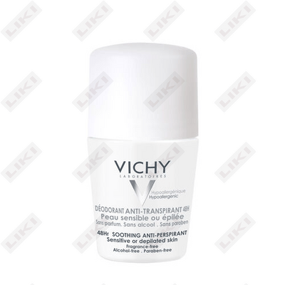 Nozik teri uchun Vichy antiperspirantli dezodorant 48 soat himoya 50 ml