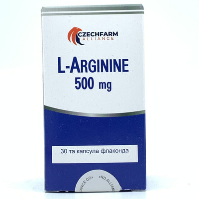 L-Arginin (L-Arginin) kapsulalari 500 mg №30 (flakon)