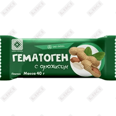 Гематоген Экзон с арахисом 40 г