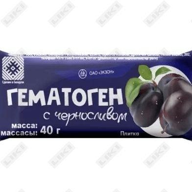 Гематоген с черносливом 40 г