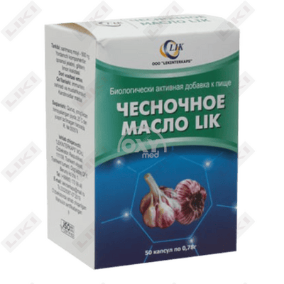 Чесночное Масло Lik капсулы по 780 мг №50 (флакон)