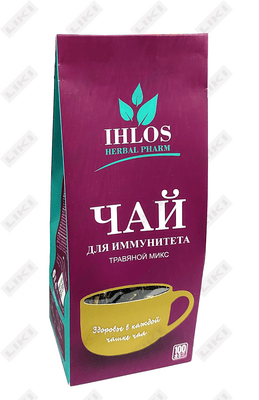 Чай Ихлос травяной микс для иммунитета по 100 г (коробка с внутр. пакетом)
